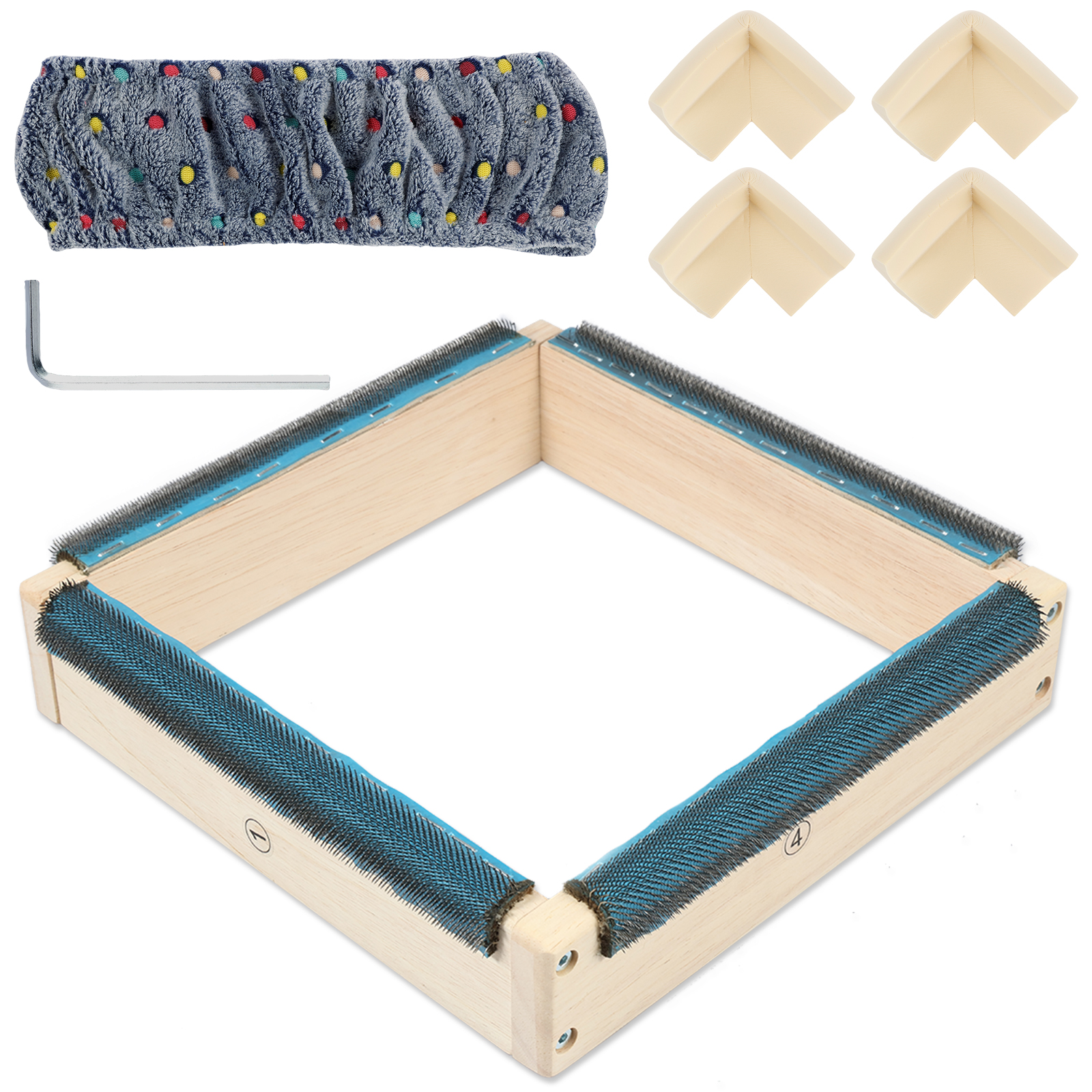 Wood Ring Blank - Punch Needle Frame Square Embroidery Hoop