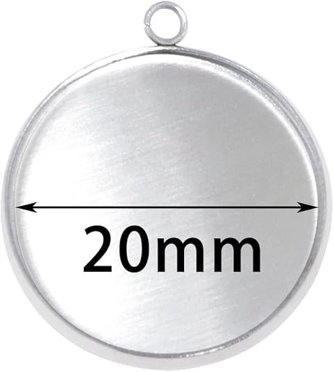 20 Pieces Stainless Steel Roun - Resin Crafts recensione e prezzo