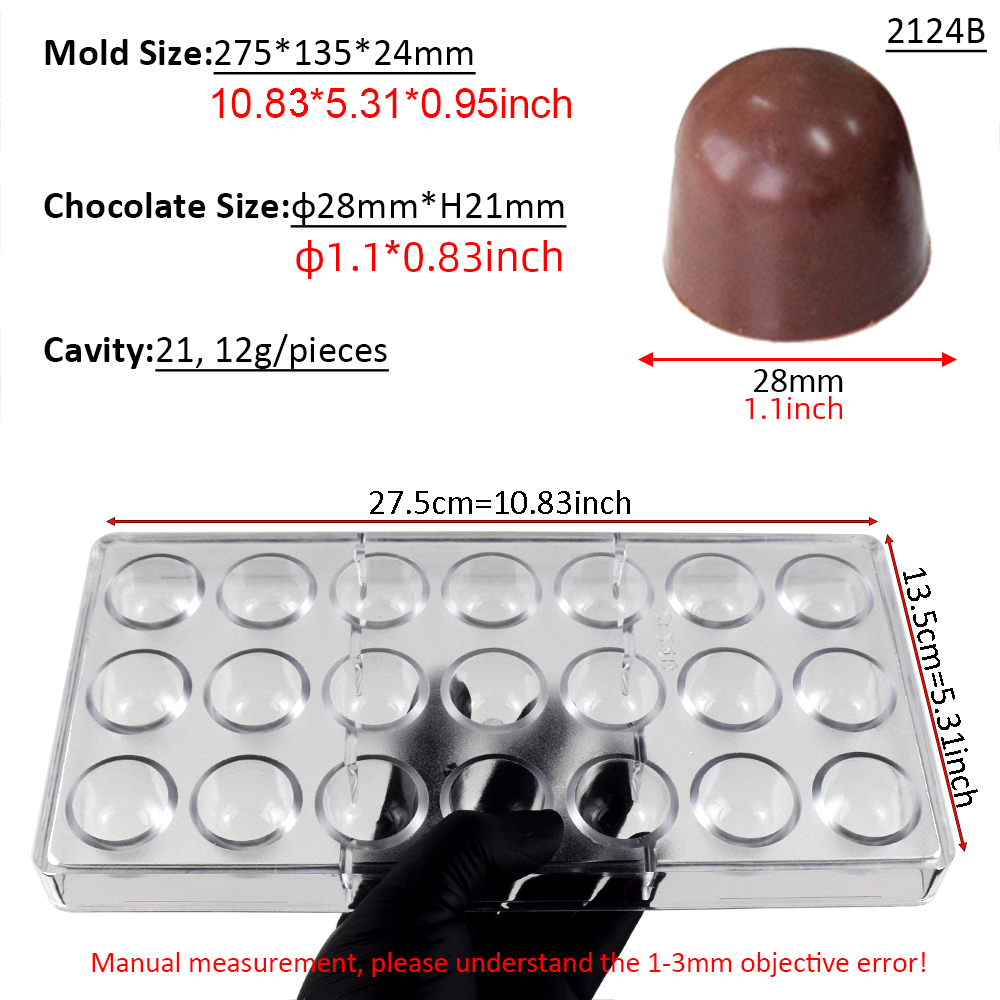 21 Cavity Dome Chocolate Mold  - Dome Mold Clear recensione e prezzo