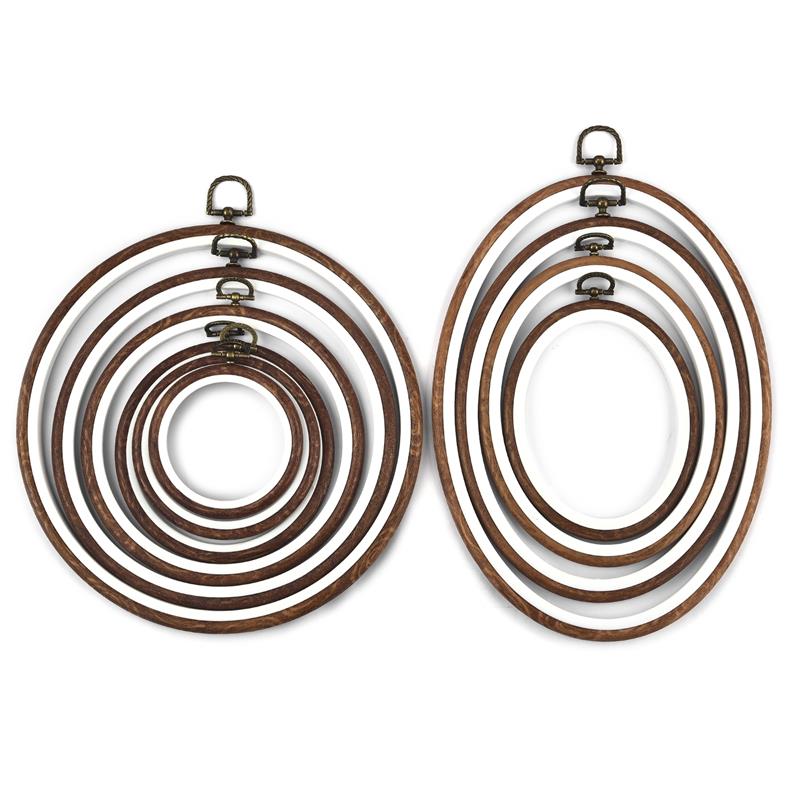 Round Oval Wooden Color Embroi - Wood Ring Blank recensione e prezzo