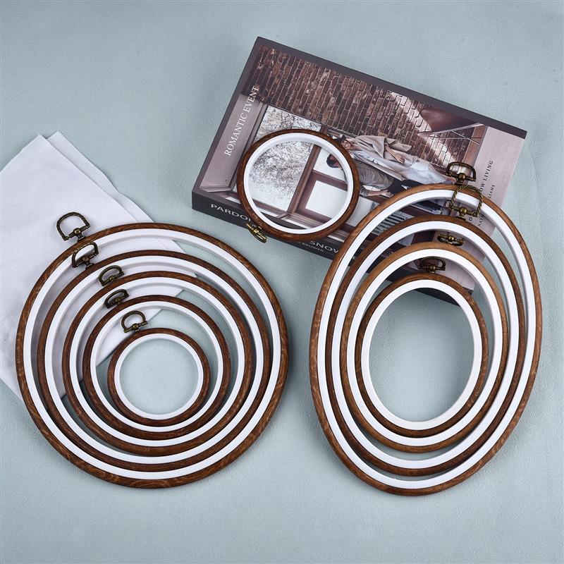 Round Oval Wooden Color Embroi - Wood Ring Blank recensione e prezzo