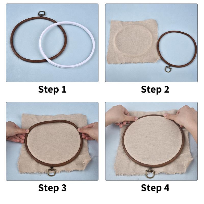 Round Oval Wooden Color Embroi - Wood Ring Blank recensione e prezzo