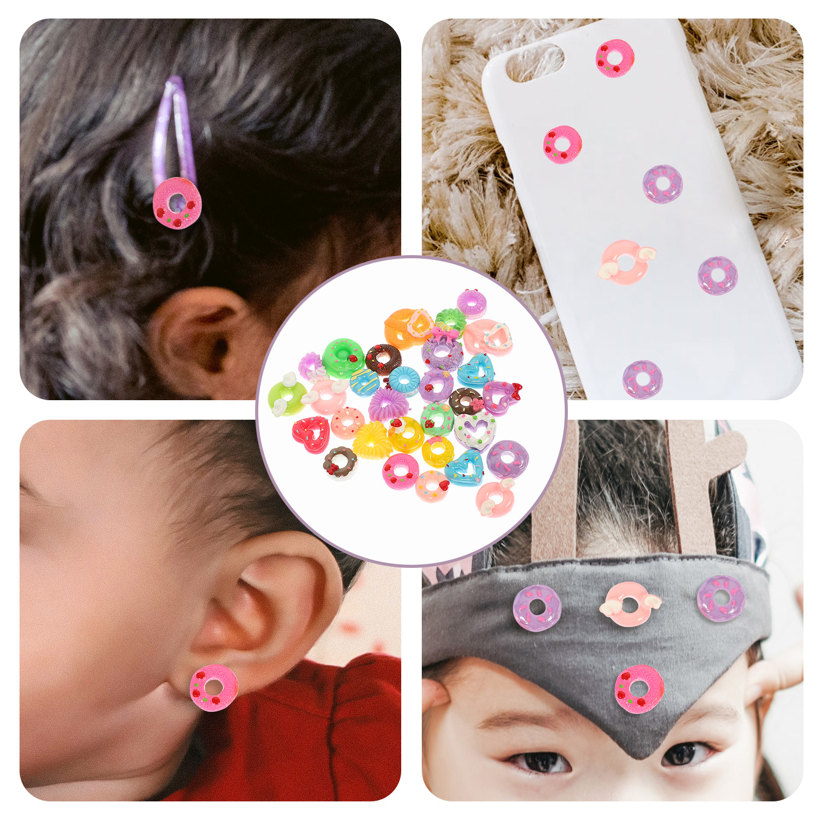 30Pcs Mini Donut Resin Ornamen - Resin Craft Supplies recensione e prezzo