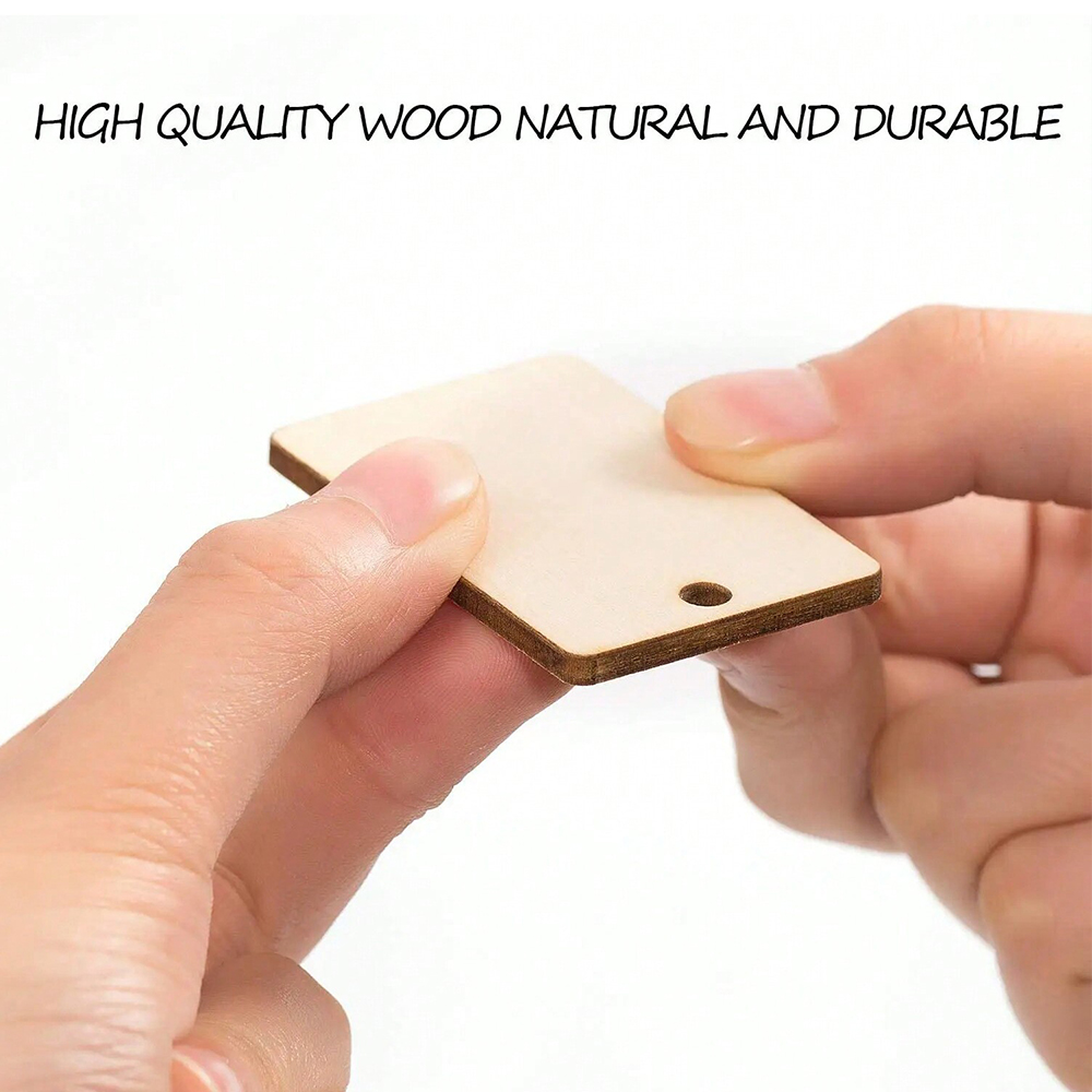 60pcs Blank Wooden Key Chains  - Wood Ring Blank recensione e prezzo