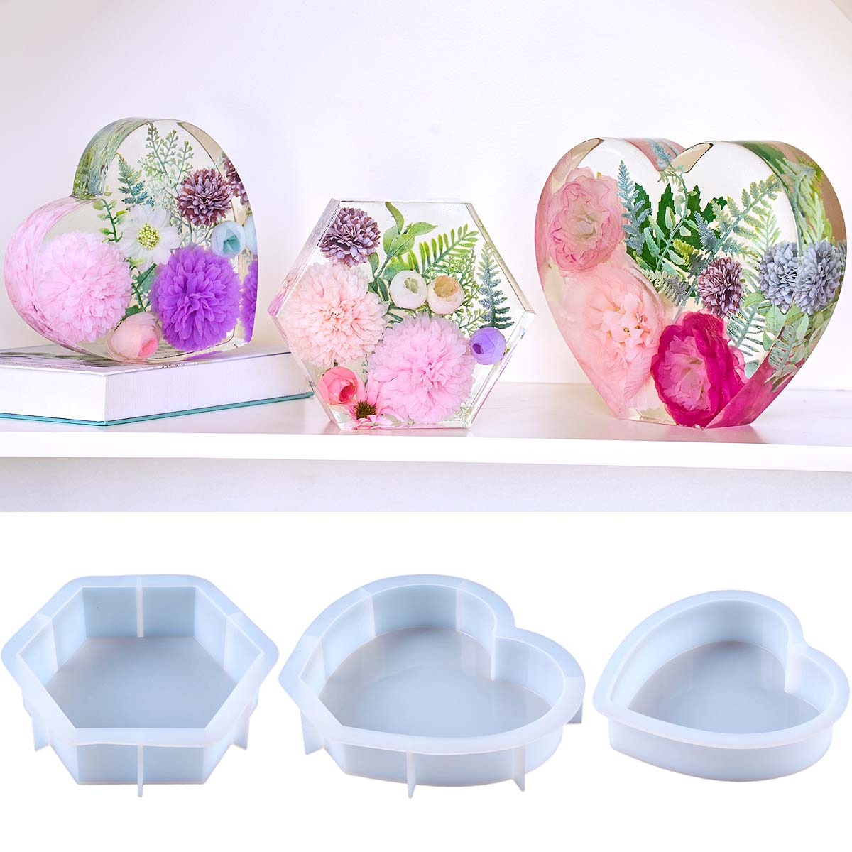 Large Love Silicone Mold DIY H - Flower Preservation Resin recensione e prezzo