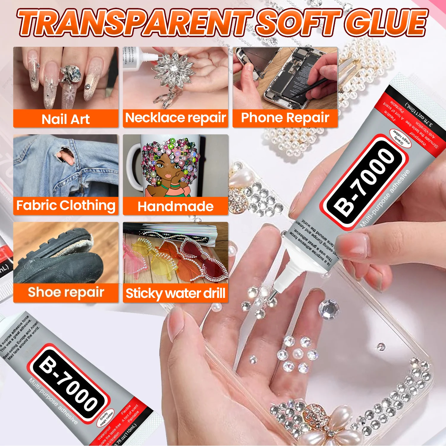 1-10Pcs B-7000 Super Glue Lool - Resin Crafts recensione e prezzo
