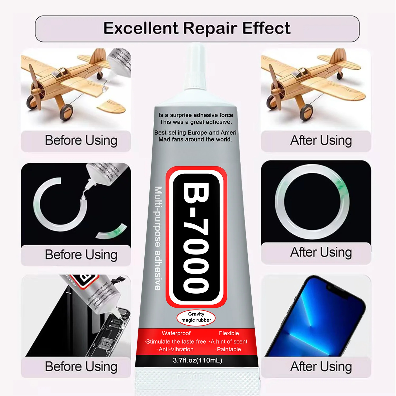 1-10Pcs B-7000 Super Glue Lool - Resin Crafts recensione e prezzo