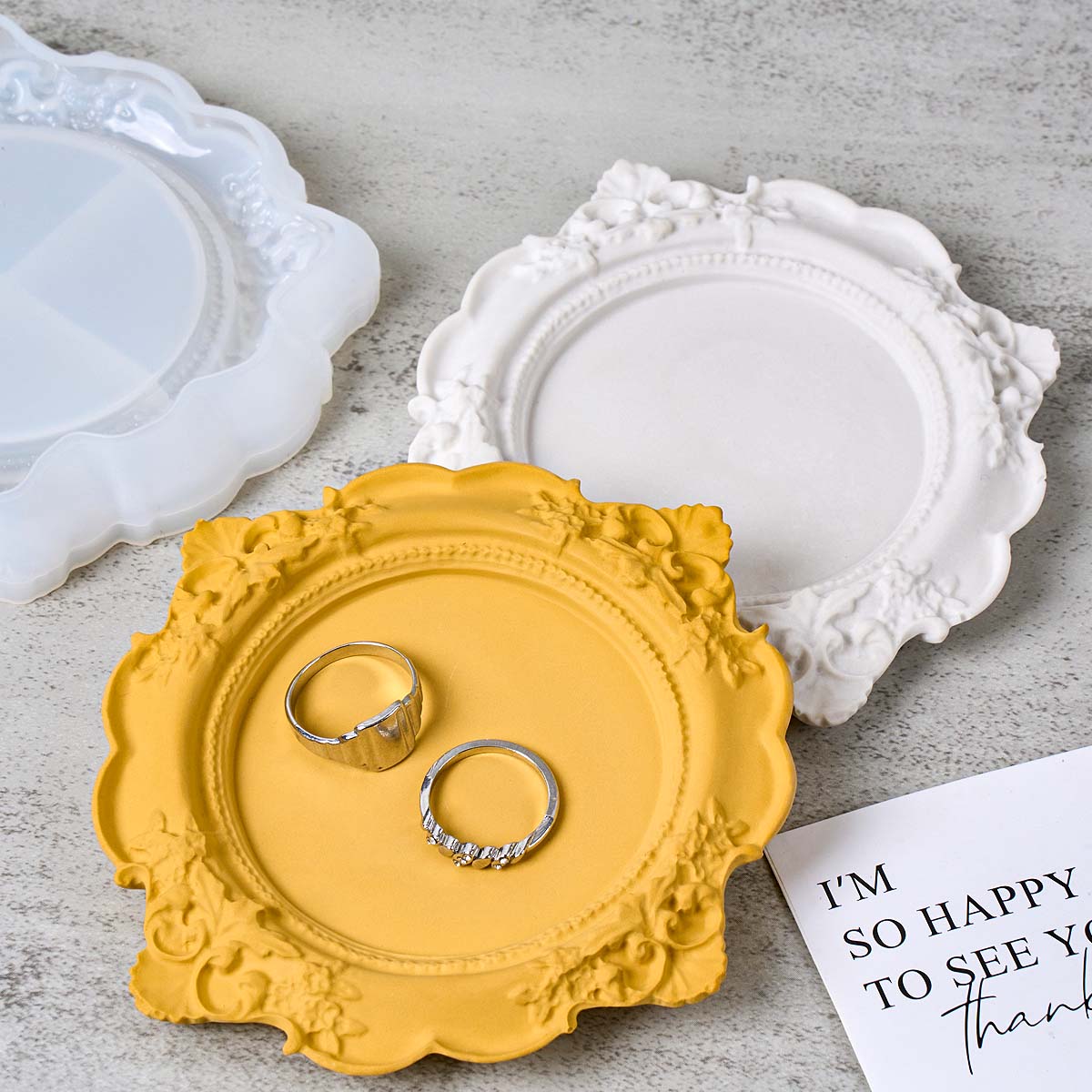 Round Relief Storage Tray Sili - Coaster Mold Round recensione e prezzo