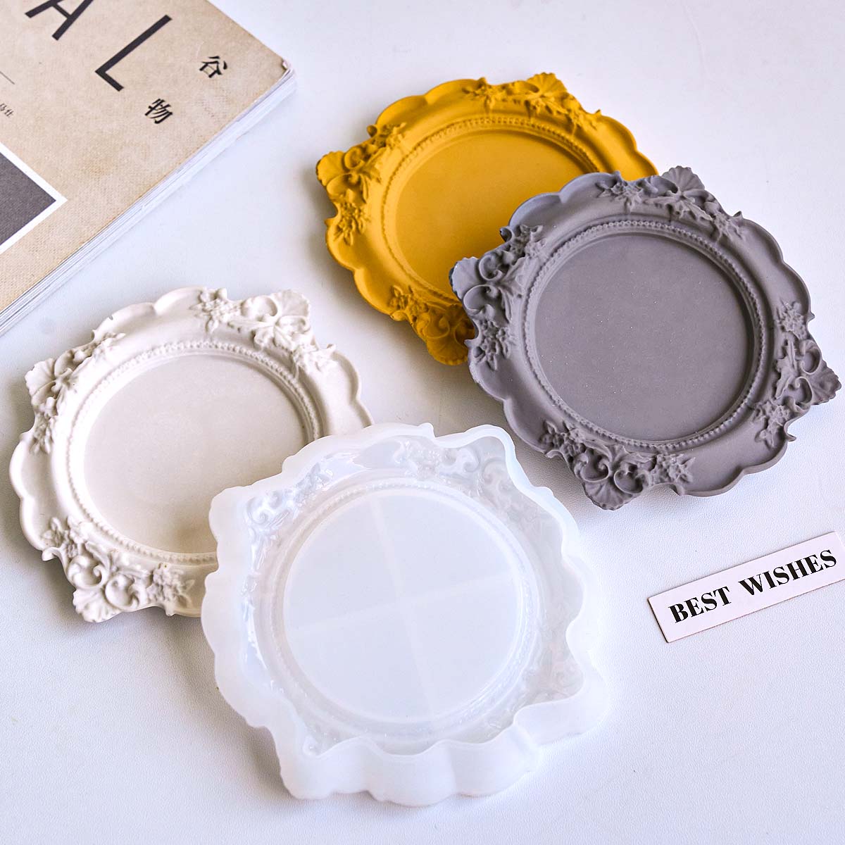 Round Relief Storage Tray Sili - Coaster Mold Round recensione e prezzo