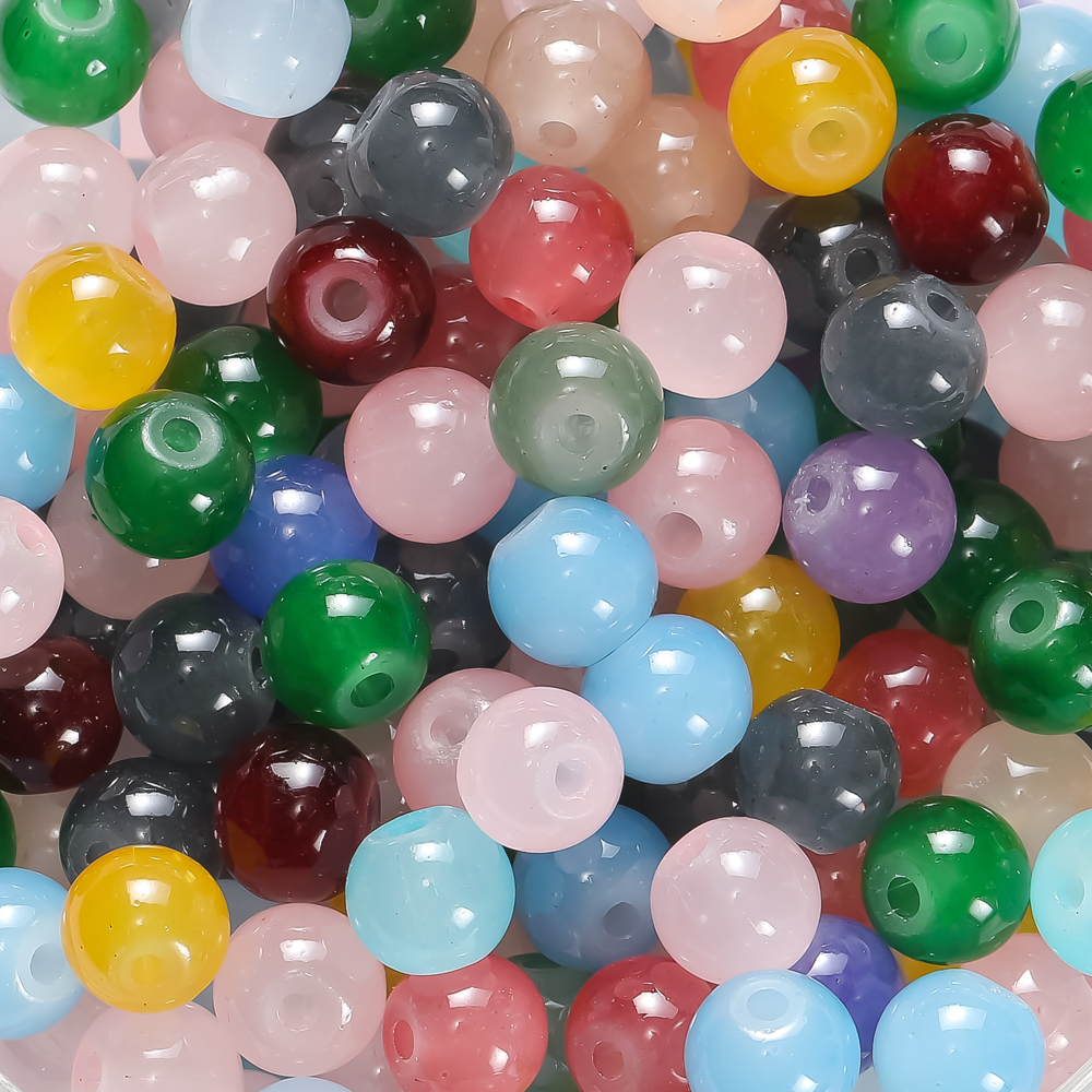 30/50pcs 6mm Glass Round Beads - Resin Craft Material recensione e prezzo