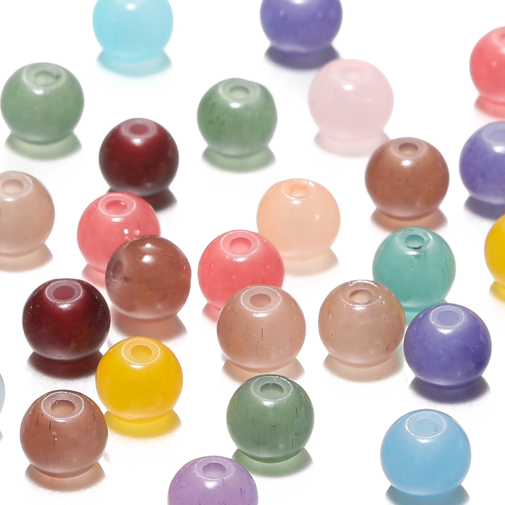 30/50pcs 6mm Glass Round Beads - Resin Craft Material recensione e prezzo