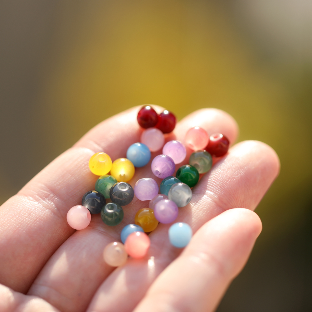30/50pcs 6mm Glass Round Beads - Resin Craft Material recensione e prezzo