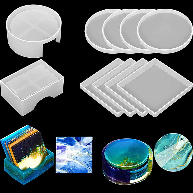 5Pcs/Set DlY Epoxy Resin Cup C - Serving Tray Mold recensione e prezzo