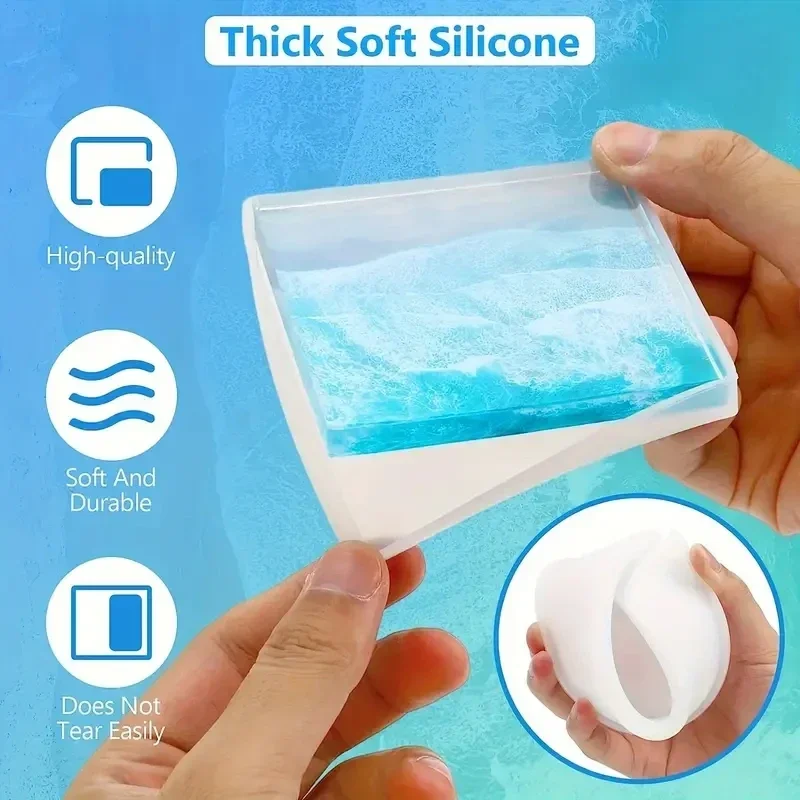 5Pcs/Set DlY Epoxy Resin Cup C - Serving Tray Mold recensione e prezzo