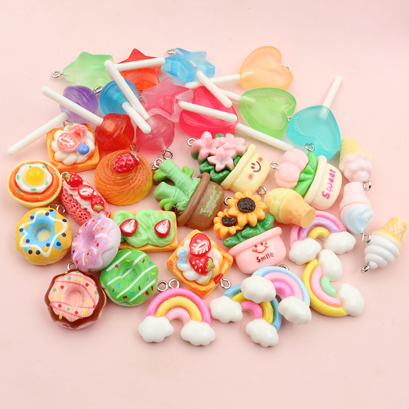 10pcs Mixed Colors Resin Cute  - Flower Preservation Resin recensione e prezzo