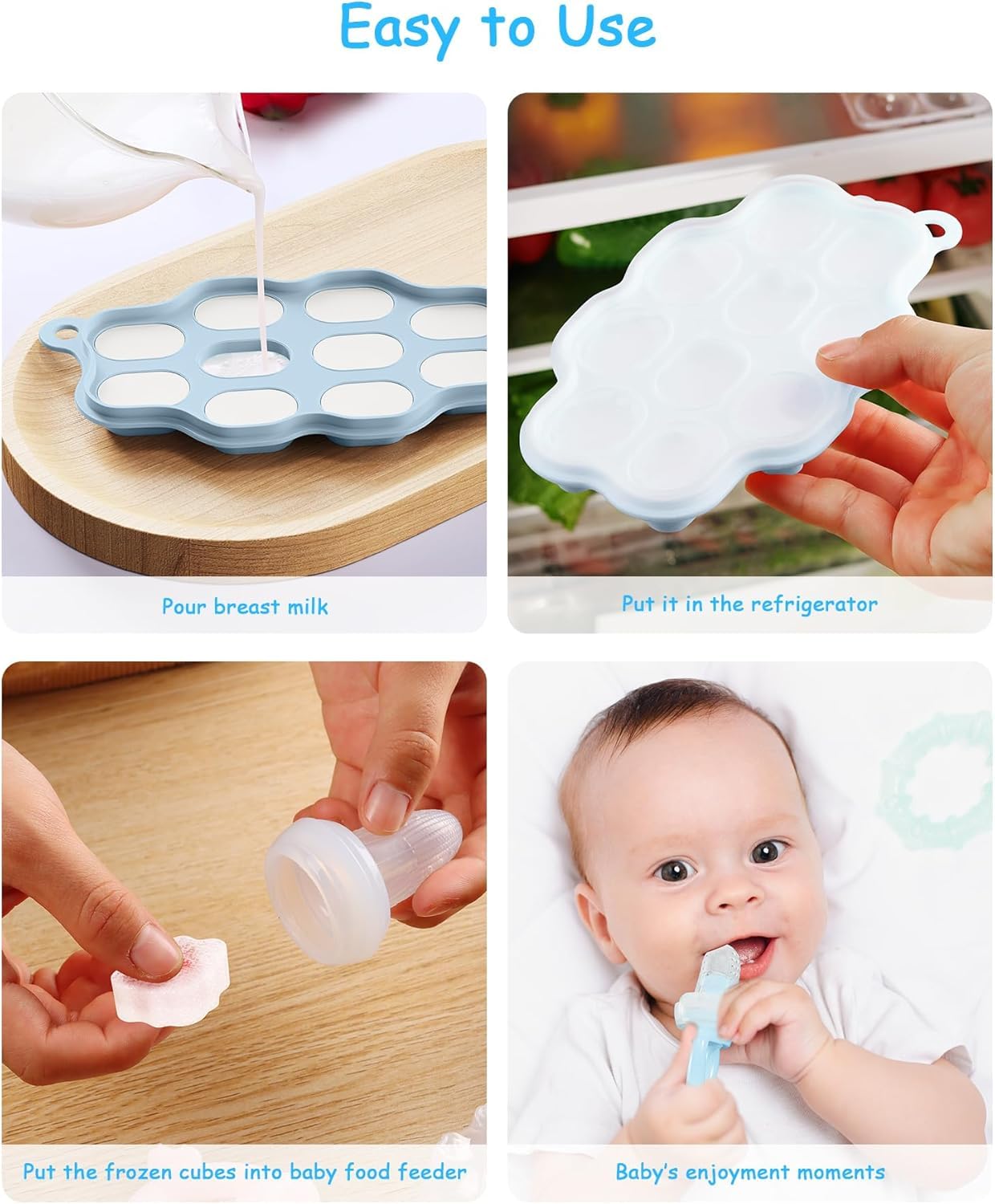 2-Pack Silicone Baby Food Free - Silicone Mold Tray recensione e prezzo