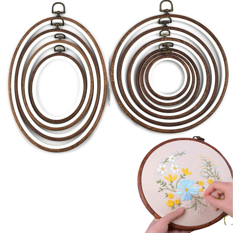 10PCS Sewing Tool Round Oval I - Wood Ring Blank recensione e prezzo