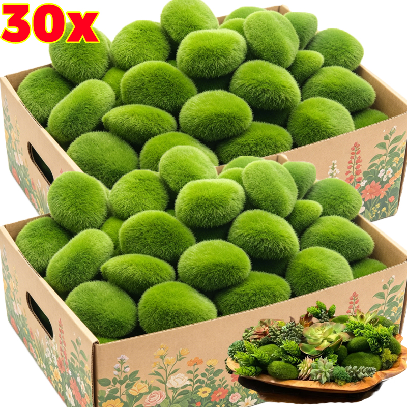 5/30pcs Simulation Moss Stone  - Terrarium Moss Art recensione e prezzo