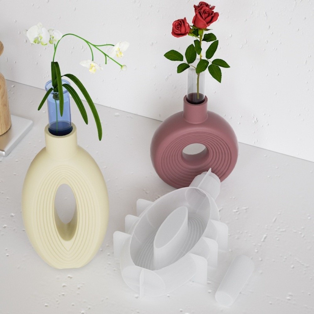 Oval Stripe Silicone Vase Mold - Resin Craft Workshop recensione e prezzo