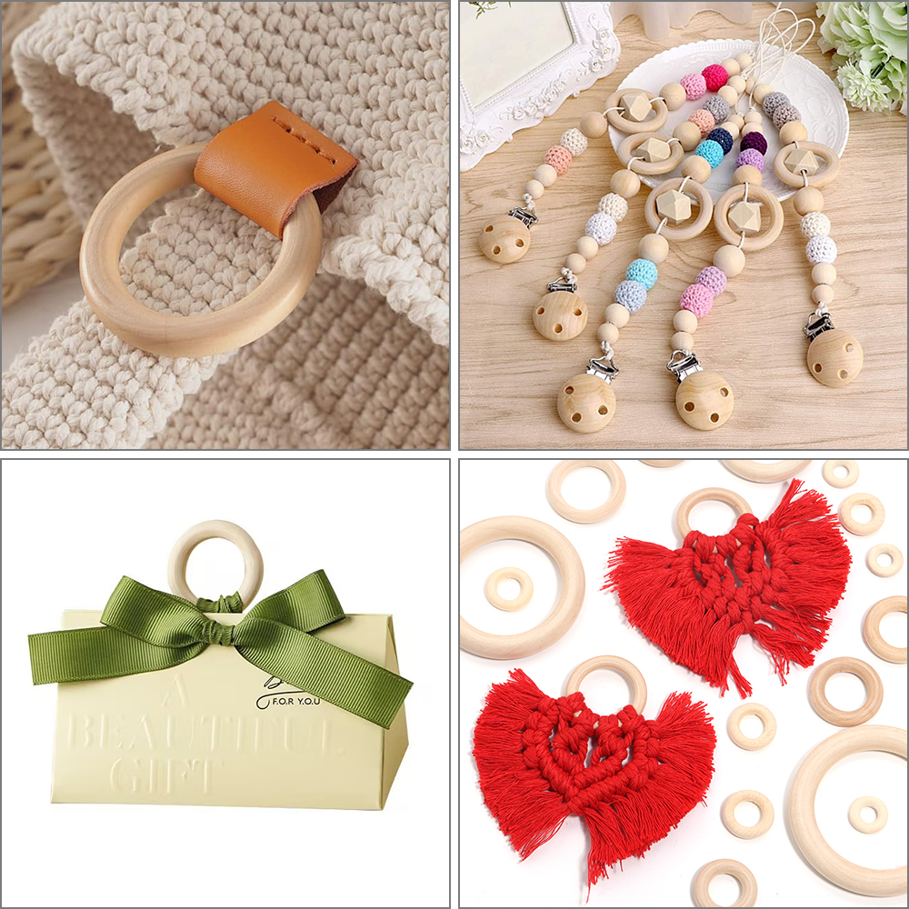 Unfinished Solid Wooden Rings  - Wood Ring Blank recensione e prezzo