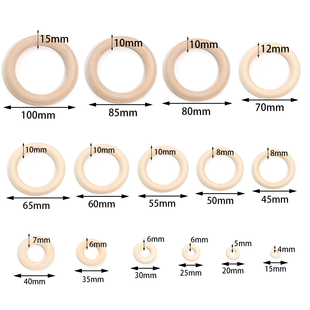 Unfinished Solid Wooden Rings  - Wood Ring Blank recensione e prezzo