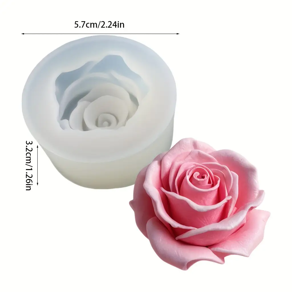 1 Rose Silicone Candle Mold -  - Flower Preservation Resin recensione e prezzo