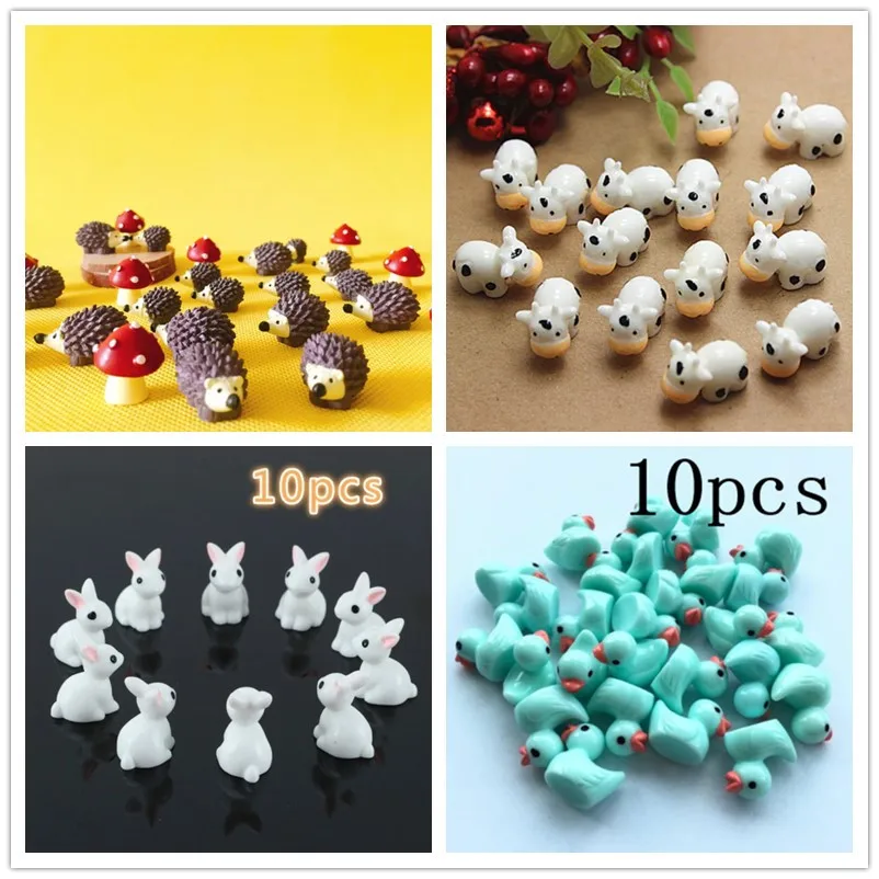 10Pcs/Hedgehog and Cows/Cute A - Terrarium Moss Art recensione e prezzo