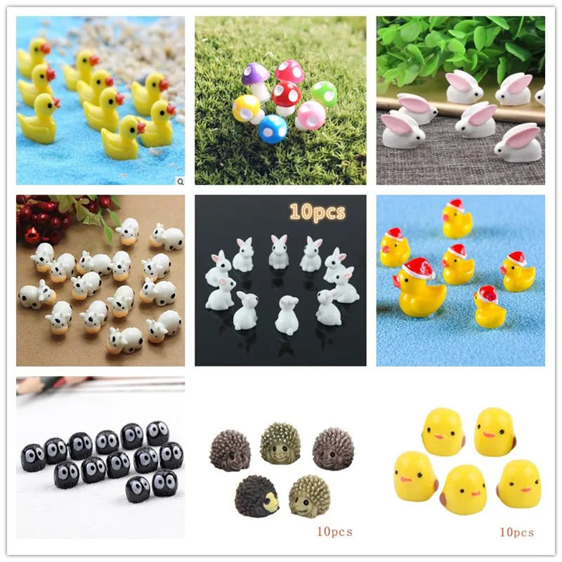 10Pcs/Hedgehog and Cows/Cute A - Terrarium Moss Art recensione e prezzo
