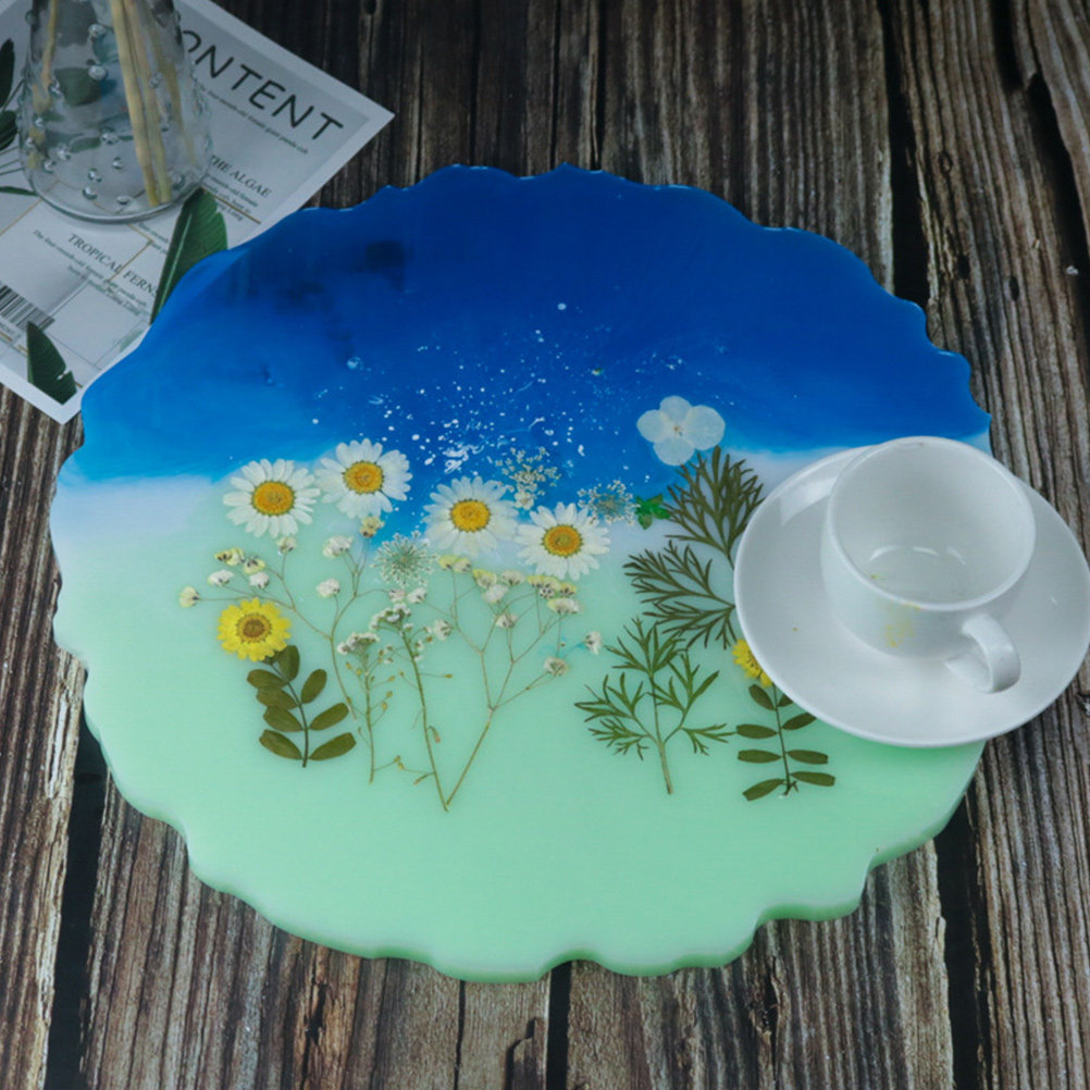 2Pcs Water Crystal Epoxy Resin - Serving Tray Mold recensione e prezzo