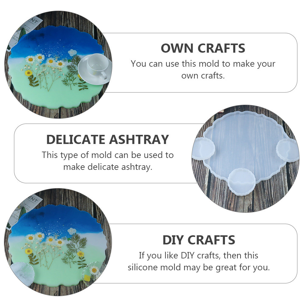 2Pcs Water Crystal Epoxy Resin - Serving Tray Mold recensione e prezzo