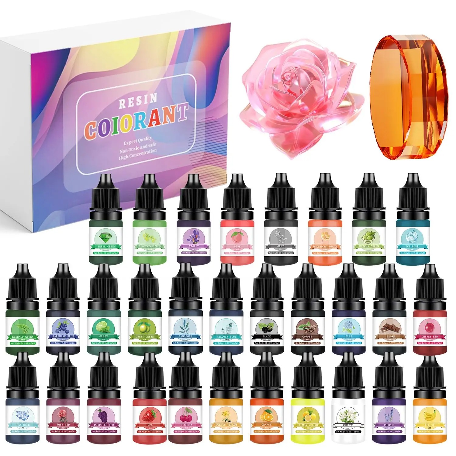 30Colors 5ml Epoxy Resin Pigme - Resin Jewelry Kit recensione e prezzo