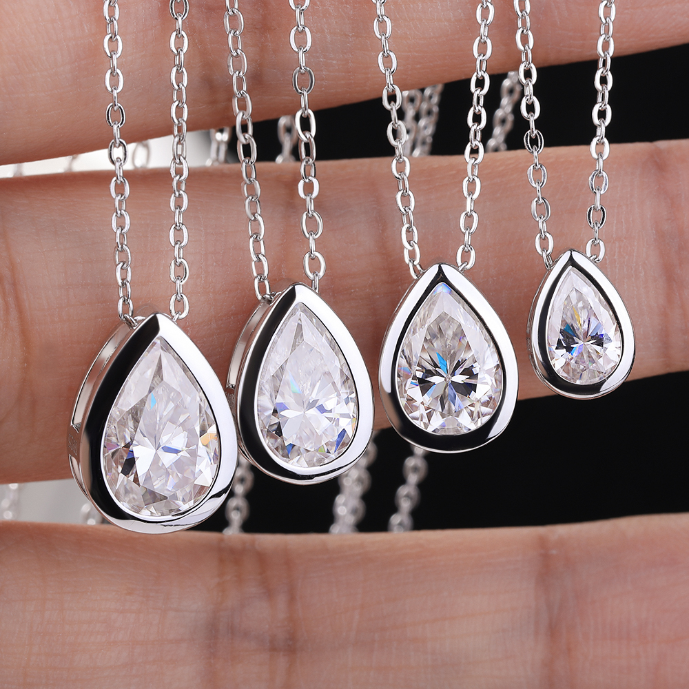 BXINY 4Carat Bezel Set WaterDr - Bezels Set Pendant recensione e prezzo