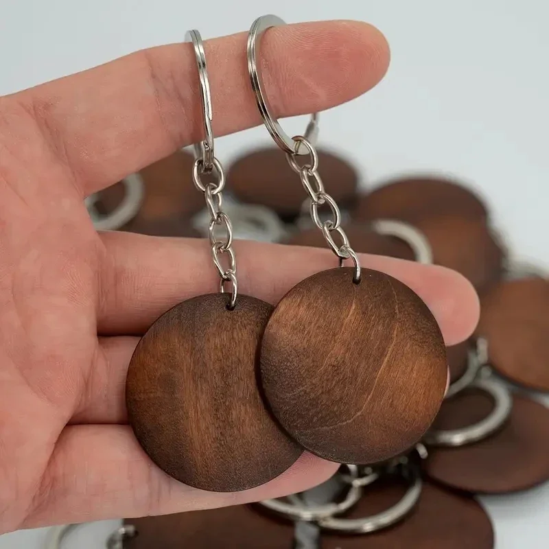 10Pcs Wooden Keychains Vintage - Wood Ring Blank recensione e prezzo