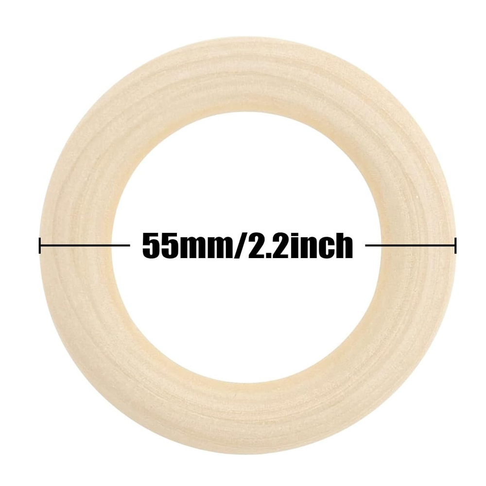 20PCS Wooden Rings for Craft 5 - Wood Ring Blank recensione e prezzo