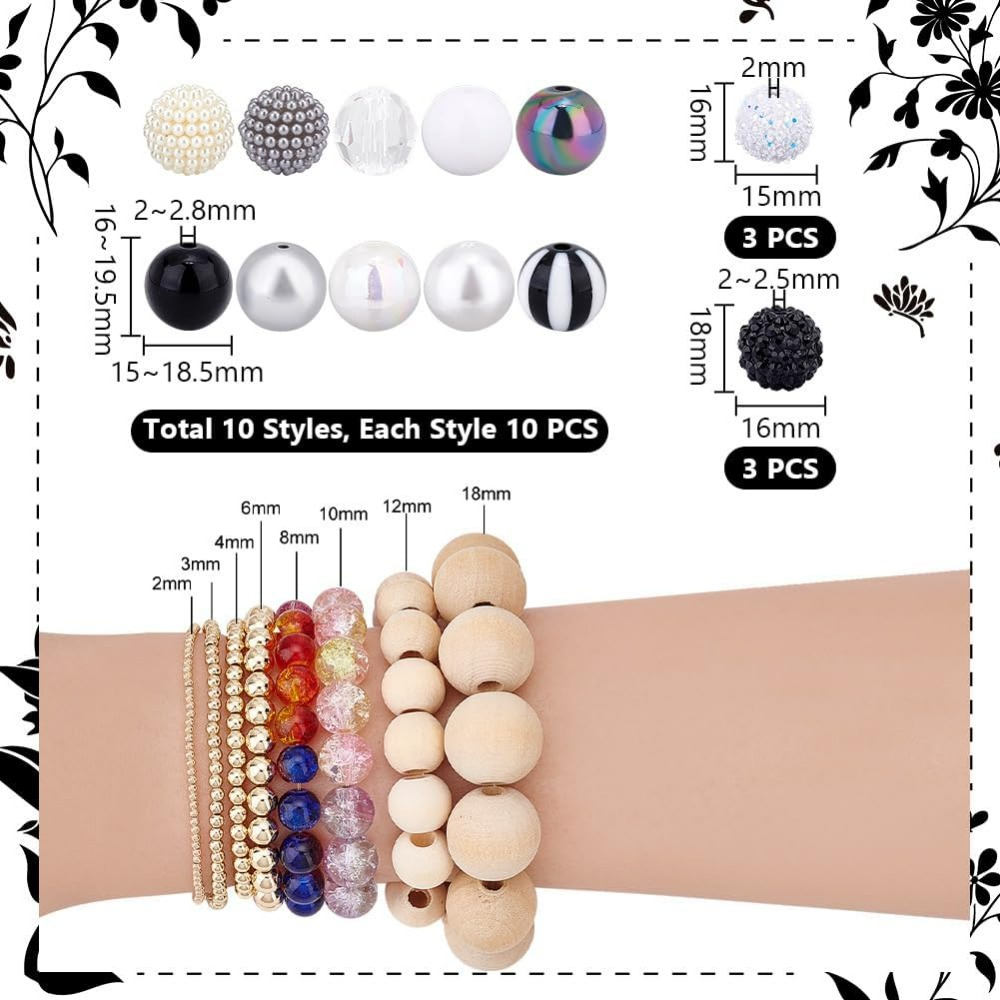 106pcs Chunky Beads 12 Styles  - Resin Crafts recensione e prezzo