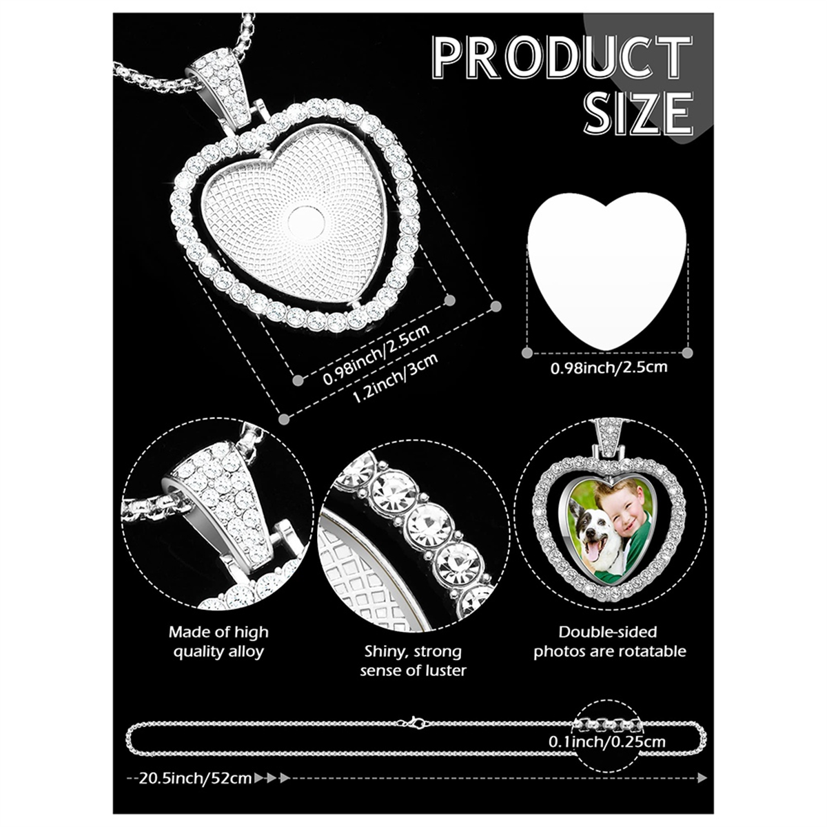 24Pcs Sublimation Rhinestone T - Bezels Set Pendant recensione e prezzo