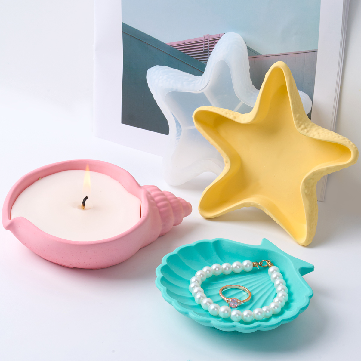 DIY Concrete Starfish Starage  - Serving Tray Mold recensione e prezzo