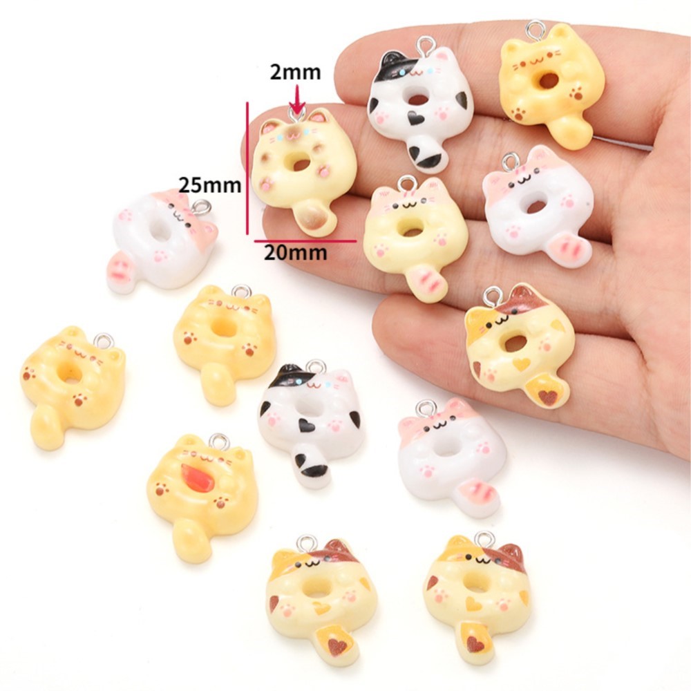 10Pcs Kawaii Cartoon Cat Resin - Resin Crafts Diy recensione e prezzo