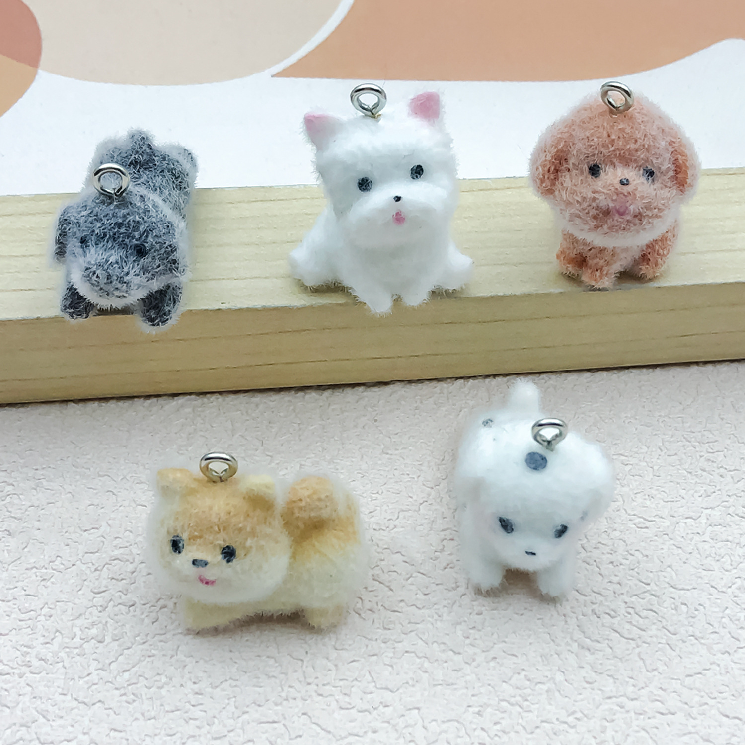 5pcs&1pc Flocked Resin Animal  - Resin Craft Material recensione e prezzo