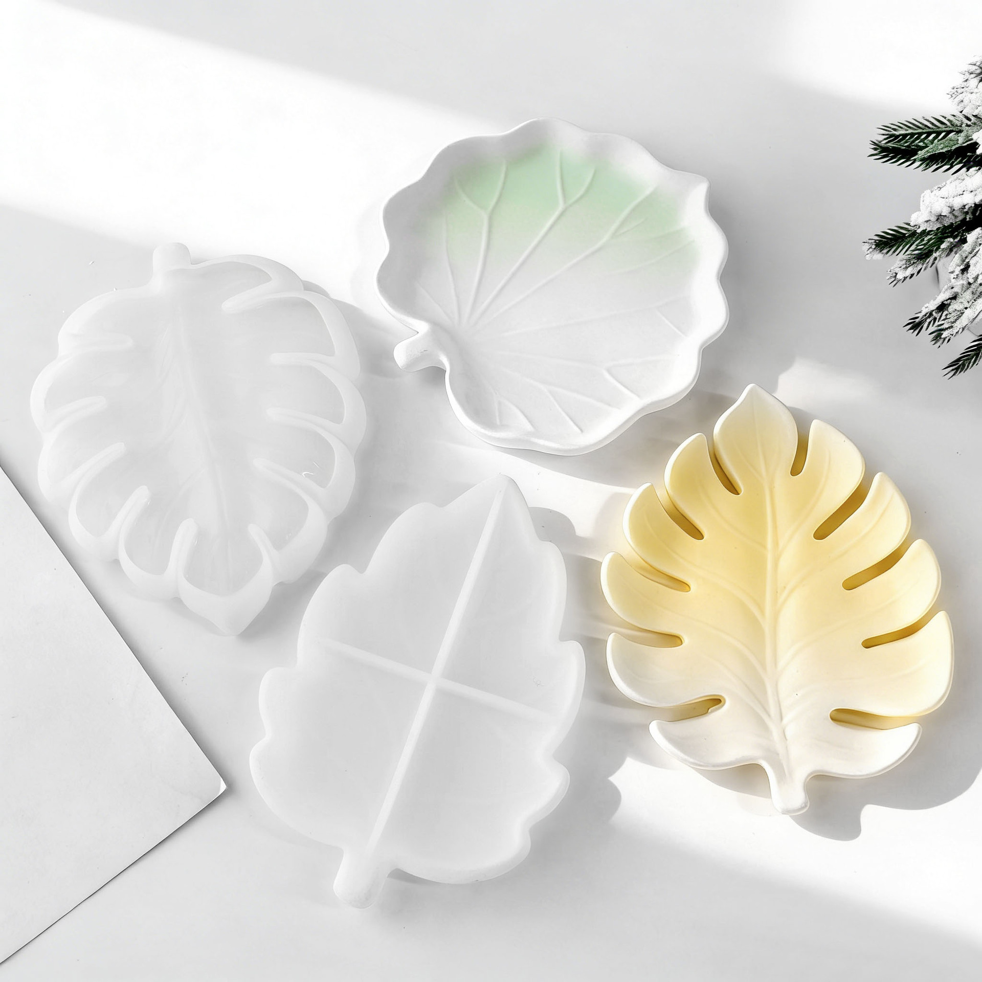 DIY Gypsum Form Leaf Coaster S - Serving Tray Mold recensione e prezzo