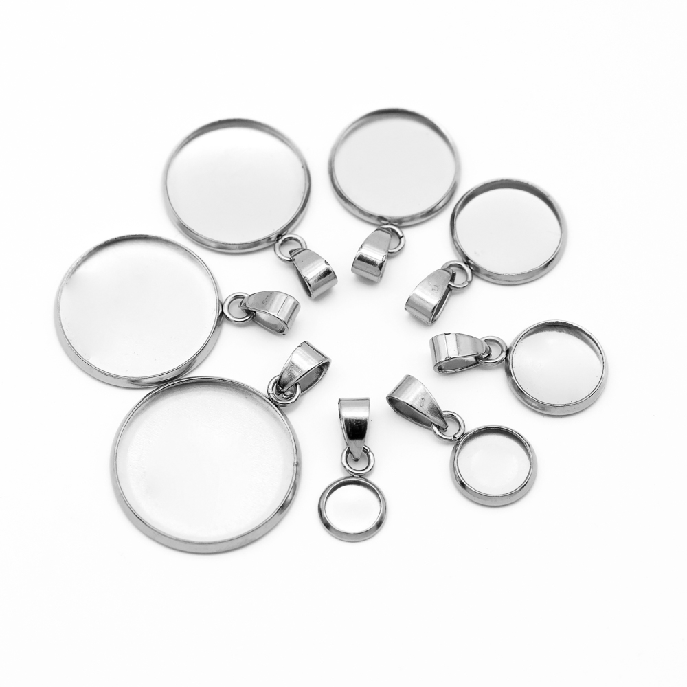 10pcs 316 Stainless Steel 6~20 - Bezels Set Pendant recensione e prezzo