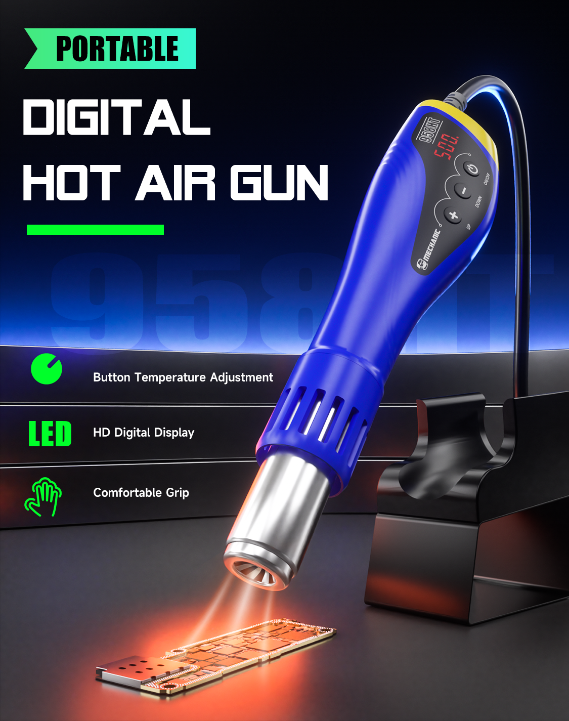 MECHANIC OFFICIAL HT-958 Porta - Heat Gun Small recensione e prezzo