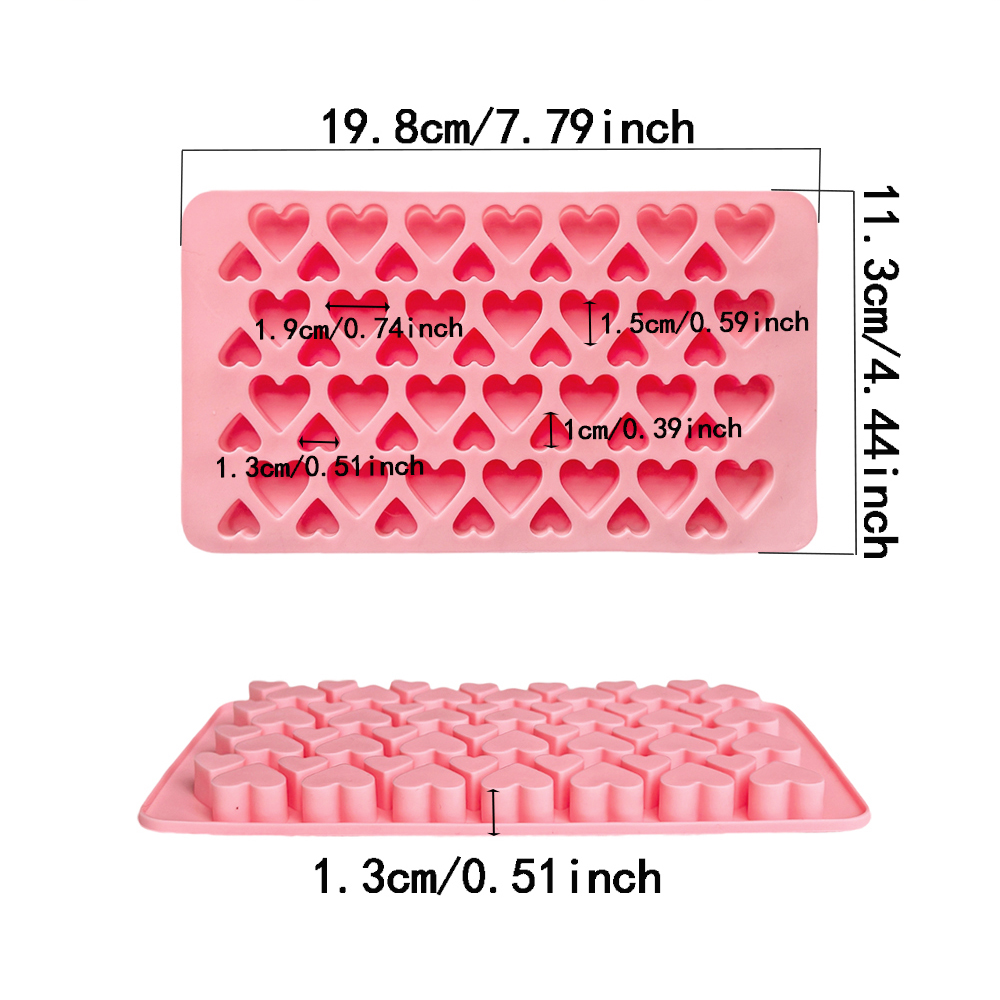 56 cavity size heart-shaped ch - Silicone Mold Tray recensione e prezzo