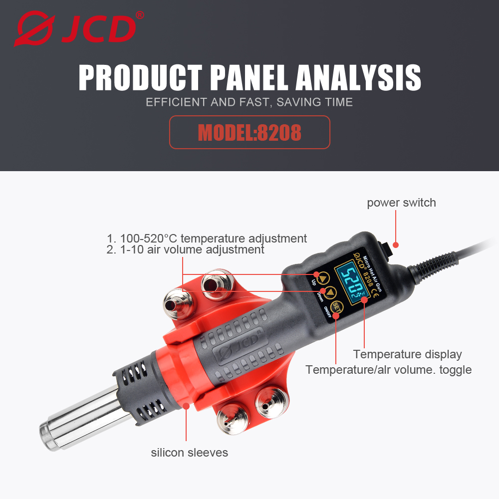 JCD 750W Micro Heat Gun Rework - Heat Gun Small recensione e prezzo