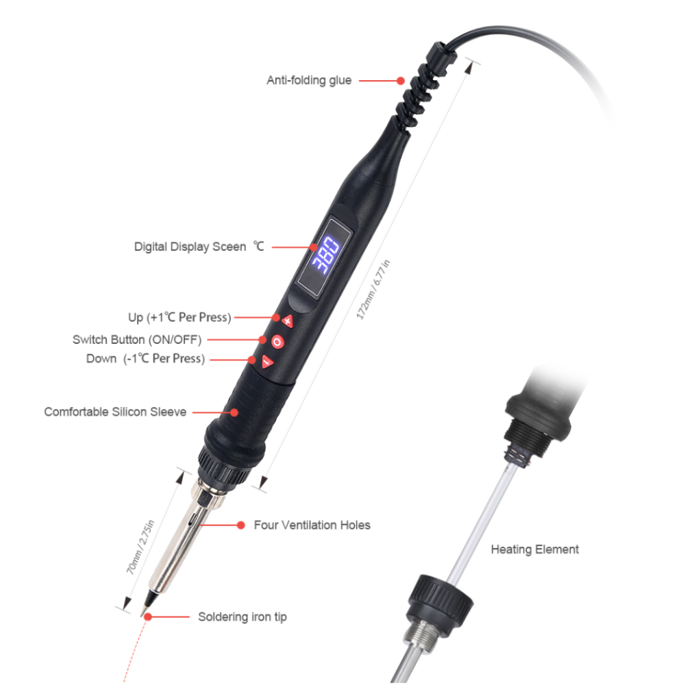 JCD 750W Micro Heat Gun Rework - Heat Gun Small recensione e prezzo