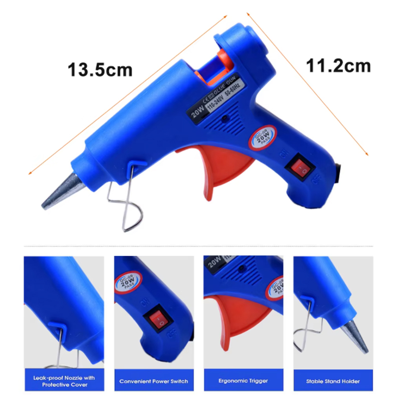 20W EU Plug glue gun.30pcs/10p - Heat Gun Small recensione e prezzo