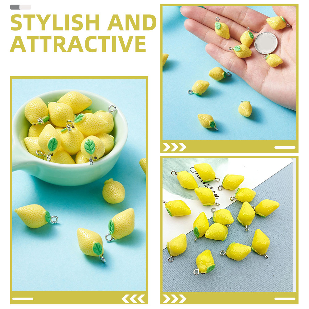 20Pcs Resin Lemon Charms Fruit - Resin Crafts recensione e prezzo