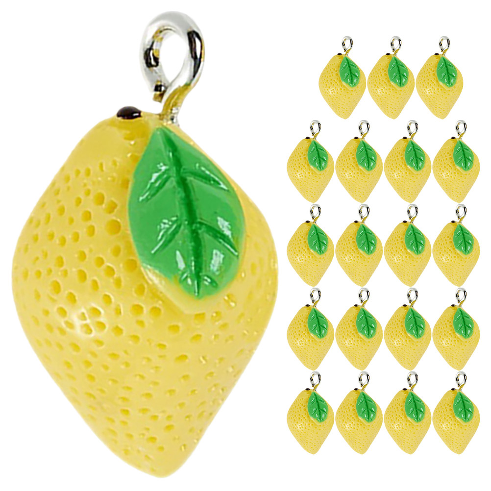 20Pcs Resin Lemon Charms Fruit - Resin Crafts recensione e prezzo