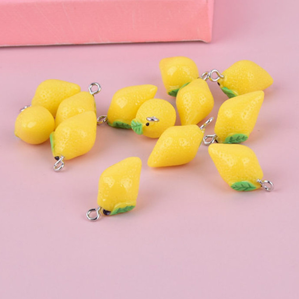20Pcs Resin Lemon Charms Fruit - Resin Crafts recensione e prezzo