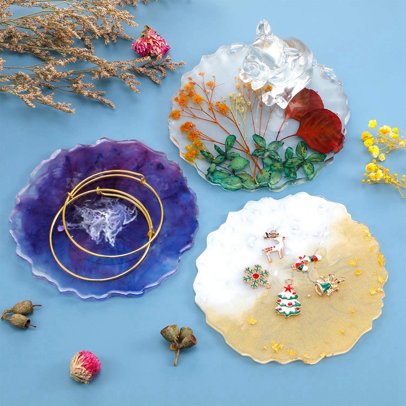 6 Pieces Resin Coaster Mold La - Geode Mold Silicone recensione e prezzo